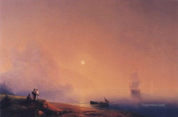 イワン・コンスタンティノヴィチ・アイヴァゾフスキー Painting - 海岸のクリミアのタルタル 1850 ロマンチックなイワン・アイヴァゾフスキー ロシア
